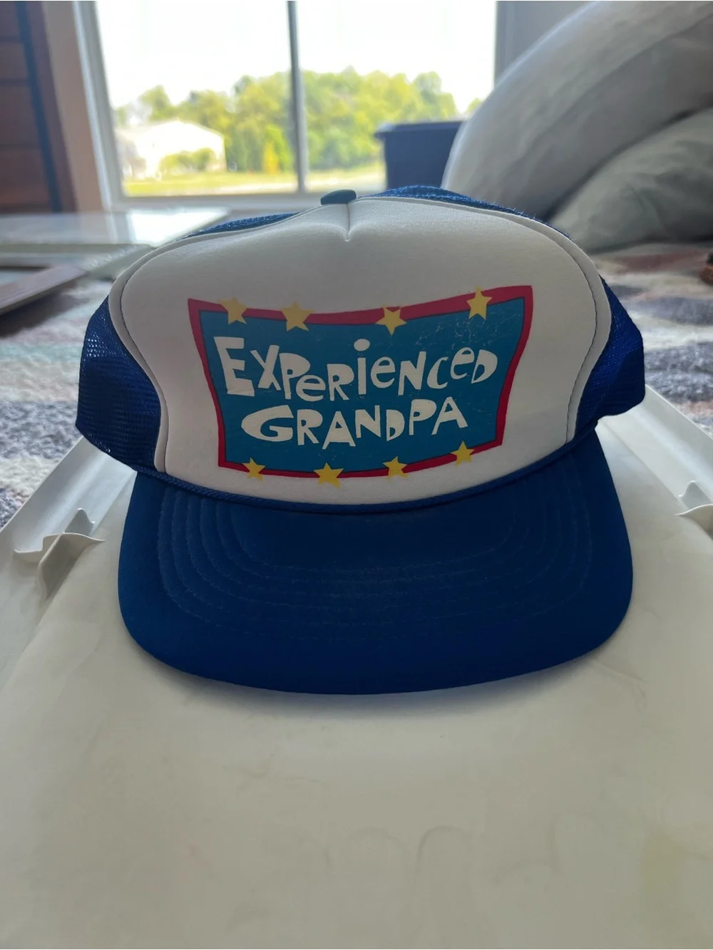 Experienced Grandpa Blue Trucker Hat